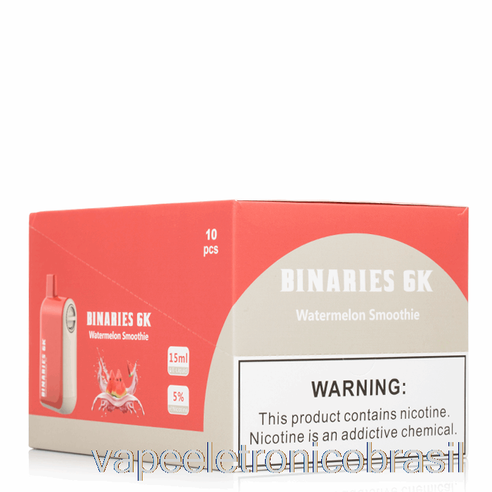 Vape Recarregável [pacote De 10] Binários Horizonte 6k 6000 Descartáveis